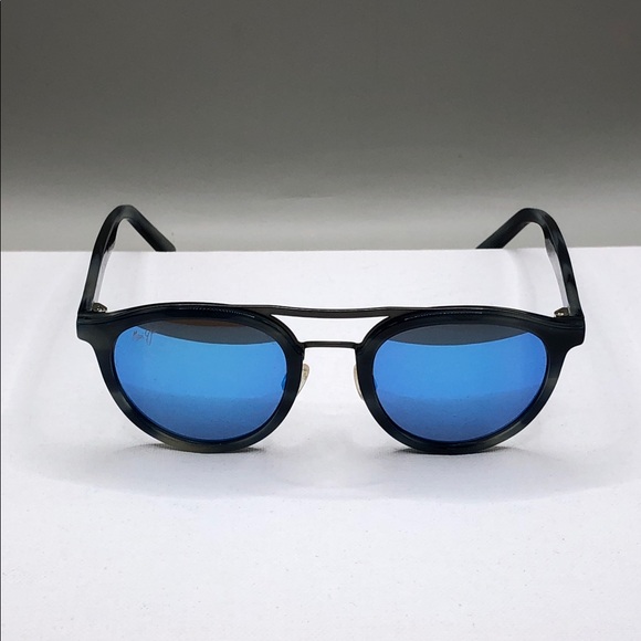 Maui Jim sunny days MJ 529-27E 49-22-245 UNISEX Blue Horn Blue Hawaii Lens.